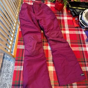 Lands' End Maroon Winter Pants